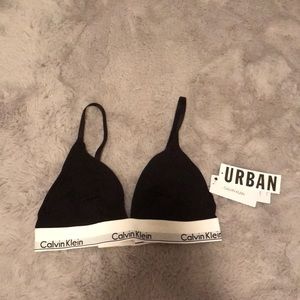 Black Calvin Klein bra